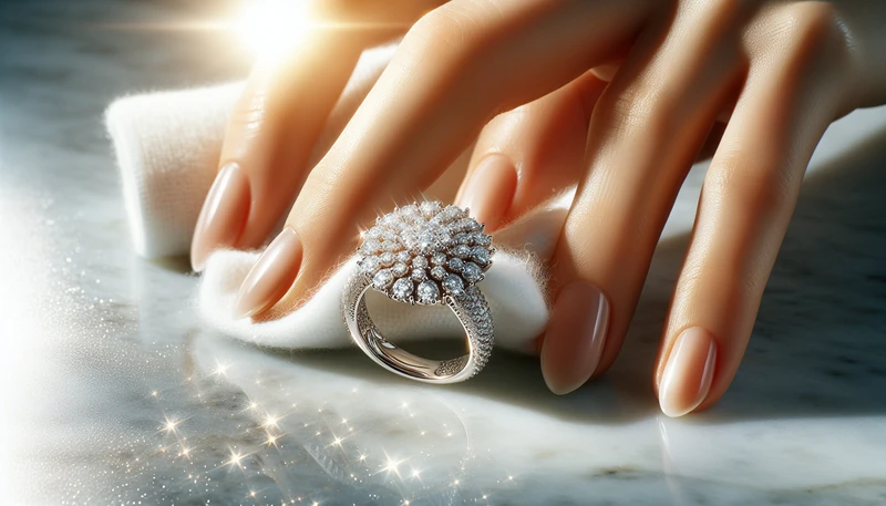 ניקוי זהב לבן