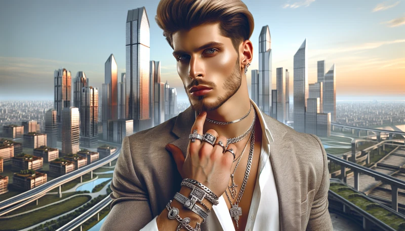 תכשיטי כסף או זהב לגבר